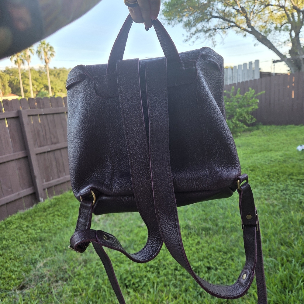 Elegant Purple Leather Backpack - Portland Leather Goods - Picture 2 of 11
